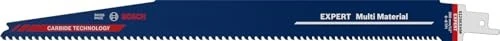 Bosch Professional EXPERT S1256XHM Multi Material Carbide Säbelsägeblatt, 300x1.25mm, 1 Stück