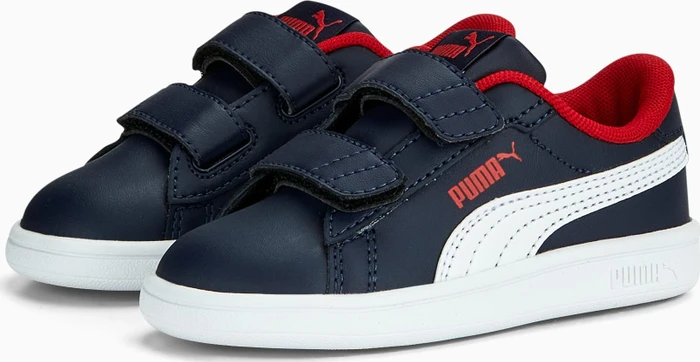 Puma Smash 3.0 Leather V puma navy/puma white/for all time red (Junior)