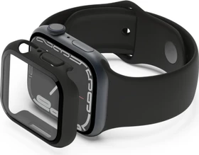 Belkin ScreenForce antimikrobieller TemperedCurve 2-in-1-Displayschutz mit Schutzrand für Apple Watch (40mm/41mm) schwarz