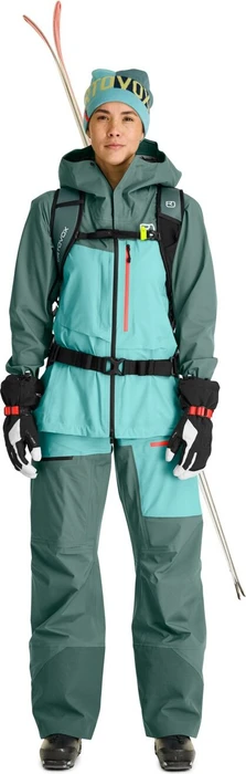 Ortovox 3L Ravine Shell Hose lang arctic grey (Damen)