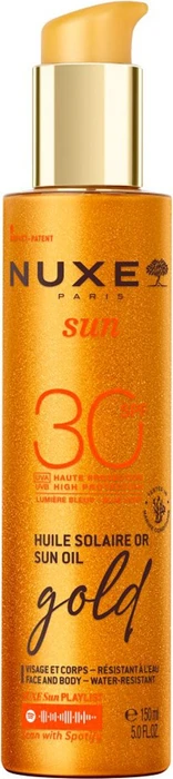 Nuxe Sun Tanning Sun Oil Gold LSF30, 150ml