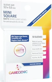 Gamegenic Matte Board Game Sleeves Dark Blue transparent, 50 Stück