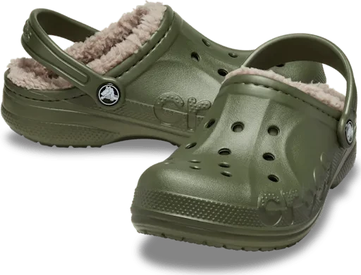 Crocs Baya Lined Clog army green (Junior)