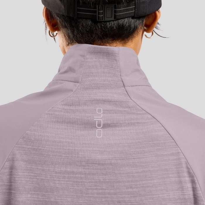 Odlo The Run Easy Warm Hybrid Funktionsjacke gray ridge (Damen)