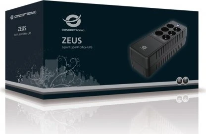 Conceptronic ZEUS05E USV IEC, 650VA, Büro-USV