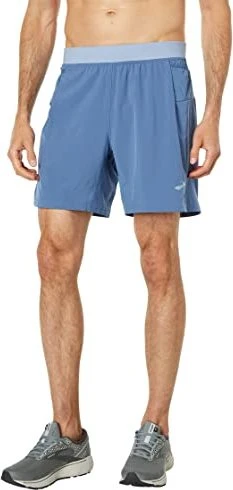 Brooks Sherpa 7 2 in 1 Hose kurz blau (Herren)