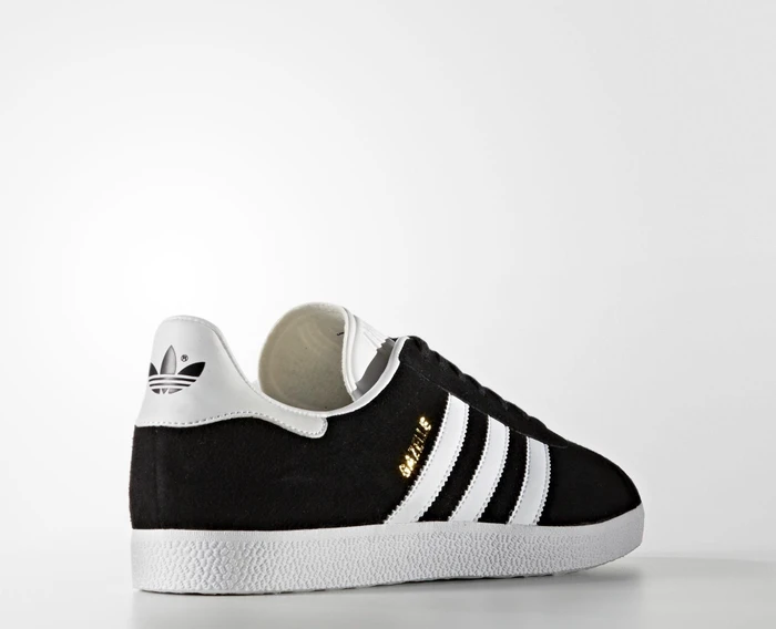 adidas Gazelle core black/white/gold met (Herren)