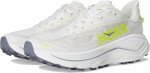 Hoka Challenger 8 white/neon hoka citrus (Damen)