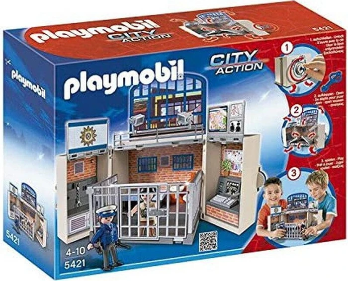playmobil City Action Aufklapp-Spiel-Box Polizeistation