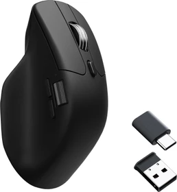 Keychron M6 All Silent Wireless Mouse schwarz, 1K PixArt 3395, USB/Bluetooth (M6S-A1)