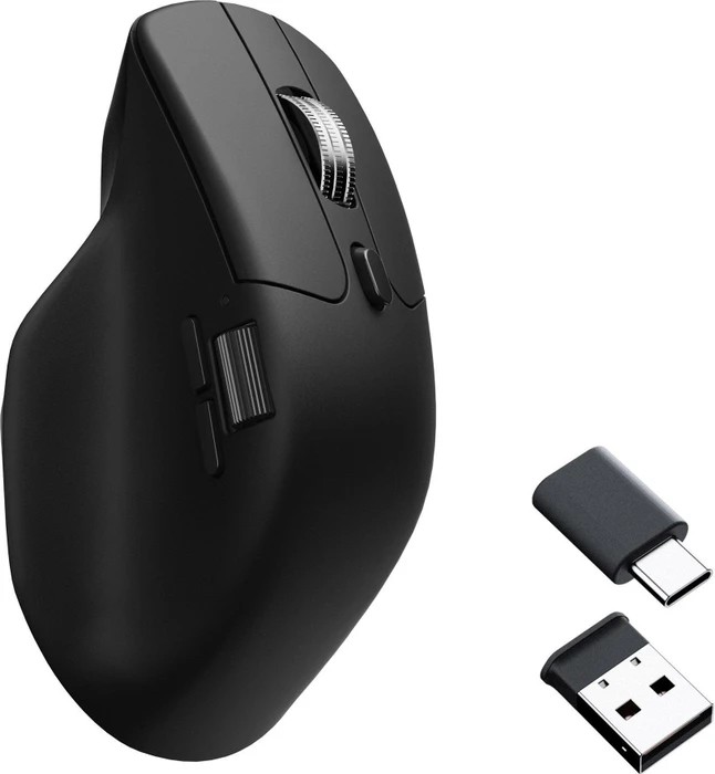Keychron M6 All Silent Wireless Mouse schwarz, 1K PixArt 3395, USB/Bluetooth