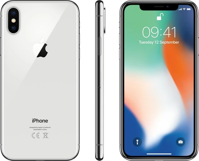 Apple iPhone X 64GB silber