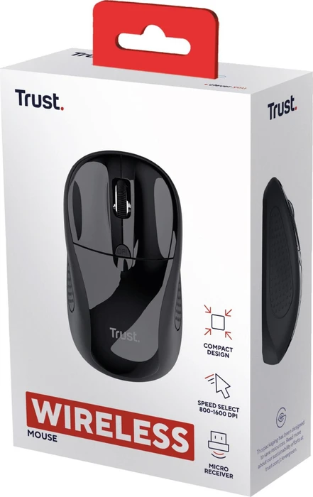 Trust Wireless Mouse schwarz, USB