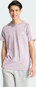 adidas Essentials Single 3-Streifen T-Shirt kurzarm preloved fig (Herren)