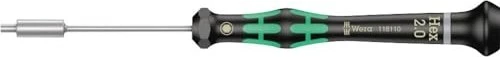 Wera Kraftform Micro 2069 Elektroniker Außensechskant Schraubendreher, 2x60mm