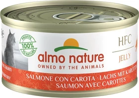 almo nature HFC Jelly Cats, Lachs mit Karotten, 420g (6x 70g)