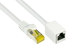 Good Connections RNS Verlängerung-Patchkabel, Cat7/Cat6a, S/FTP, RJ-45/RJ-45, 2m, weiß