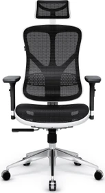 Diablo Chairs V-Basic Ergonomischer Bürostuhl, weiß/schwarz
