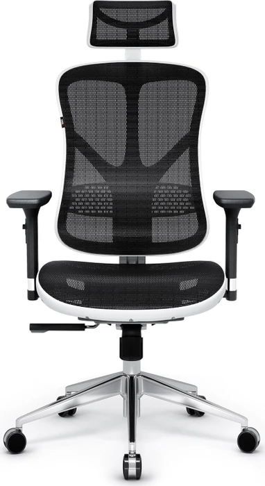 Diablo Chairs V-Basic Ergonomischer Bürostuhl, weiß/schwarz