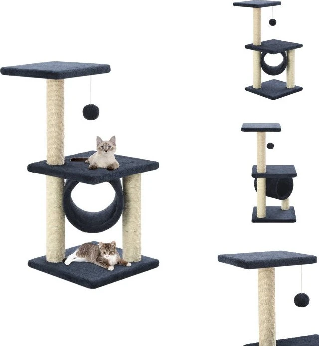 vidaXL Katzen-Kratzbaum Sisal 65cm