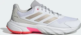 adidas CourtJam Control 3 cloud white/iron metallic/lucid red