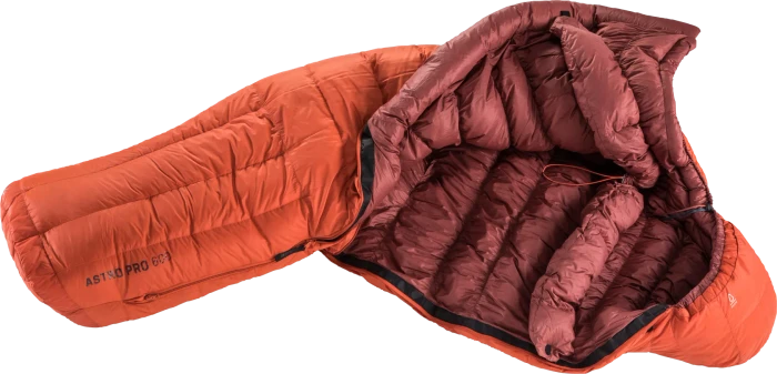 Deuter Astro Pro 600 SL Mumienschlafsack paprika/redwood
