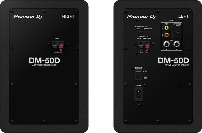 Pioneer DJ DM-50D schwarz, Paar