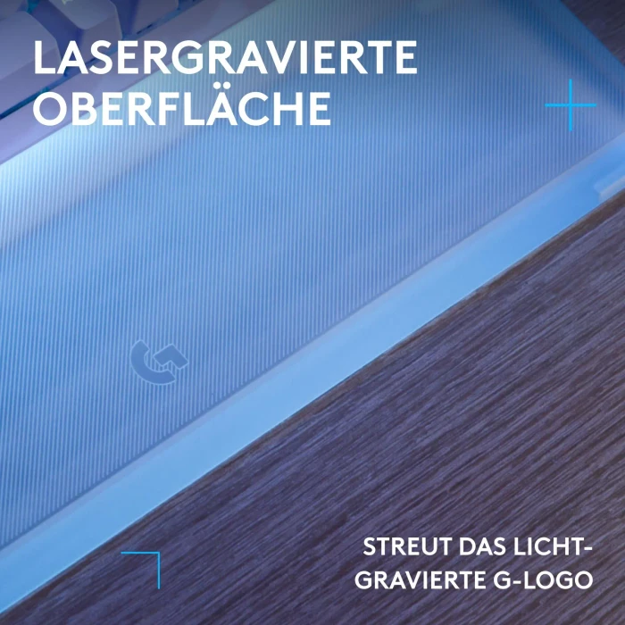 Logitech G512 X Palm Rest 98, Acryl-Handballenauflage, transparent