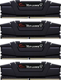 G.Skill RipJaws V schwarz UDIMM 64GB Kit, DDR4-3600, CL14-15-15-35