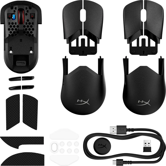HP HyperX Pulsefire Saga Pro 4K Wireless schwarz, USB/Bluetooth
