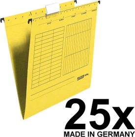 Falken UniReg Hängemappe, A4, gelb, 25er-Pack