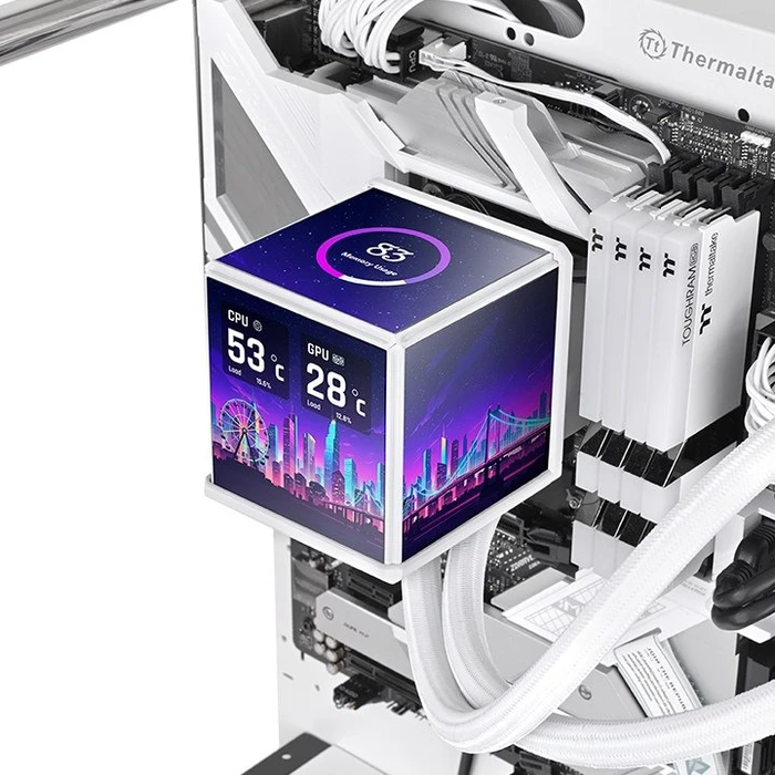 Thermaltake MINECUBE 360 Ultra ARGB Sync Snow Edition, weiß