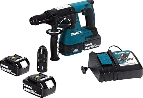 Makita DHR243RFJ Akku-Bohr-/Meißelhammer inkl. MAKPAC + 2 Akkus 3.0Ah