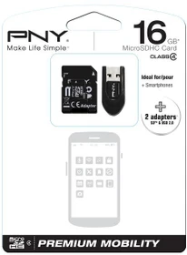 PNY Premium Mobility R15 16GB Kit, Class 4 (SDU16G4PREKAD4-EF)
