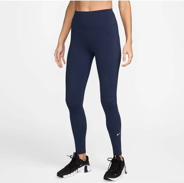 Nike One Leggings Hose lang midnight navy/white (Damen)