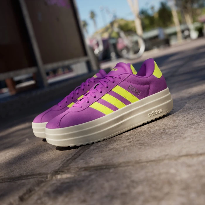 adidas VL Court Bold flash pink/lucid lemon/silver metallic (Damen)