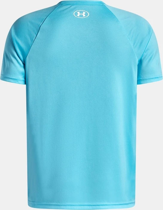Under Armour Tech Big Logo Funktionsshirt kurzarm fresco blue/white (Junior)