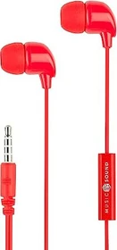 MusicSound Color In-Ear 3.5mm Klinke rot