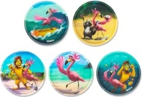 Ergobag Klettie-Set Flamingo matt, 5-tlg.
