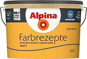 Alpina Farben Farbrezepte Innenfarbe happy weekend matt, 2.5l