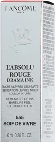 Lancôme L'Absolu Rouge Drama Ink Lippenstift 555 soif de vivre, 6ml
