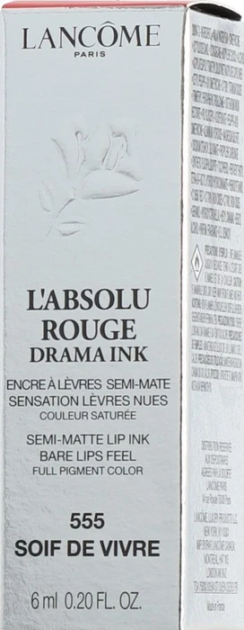 Lancôme L'Absolu Rouge Drama Ink Lippenstift 555 soif de vivre, 6ml