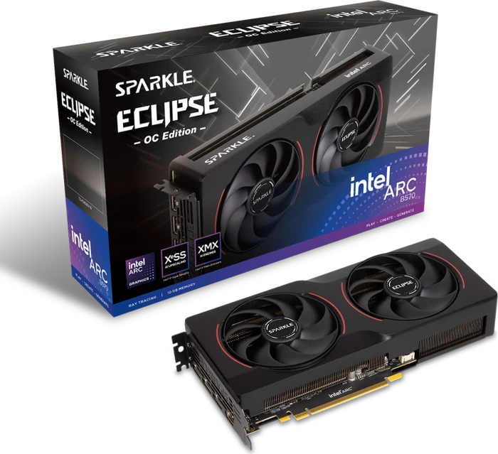Sparkle Arc B570 Eclipse OC, SB570GB-10GOC, 10GB GDDR6, HDMI, 3x DP