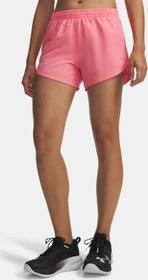 Under Armour Fly By 8cm Hose kurz bittersweet pink/reflective (Damen)