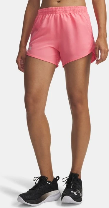 Under Armour Fly By 8cm Hose kurz bittersweet pink/reflective (Damen)