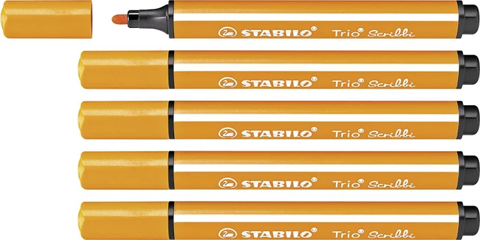 STABILO Trio Scribbi orange, 5er-Pack