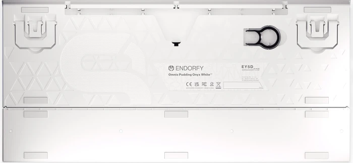 Endorfy Omnis Pudding, Onyx White, PBT, LEDs RGB, Kailh BROWN, USB, DE