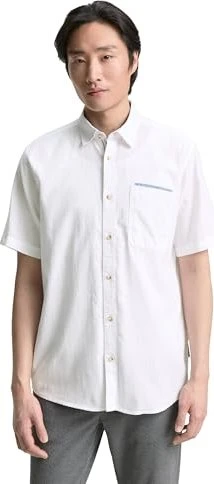 Tom Tailor Regular Fit Baumwolle Hemd kurzarm (Herren)