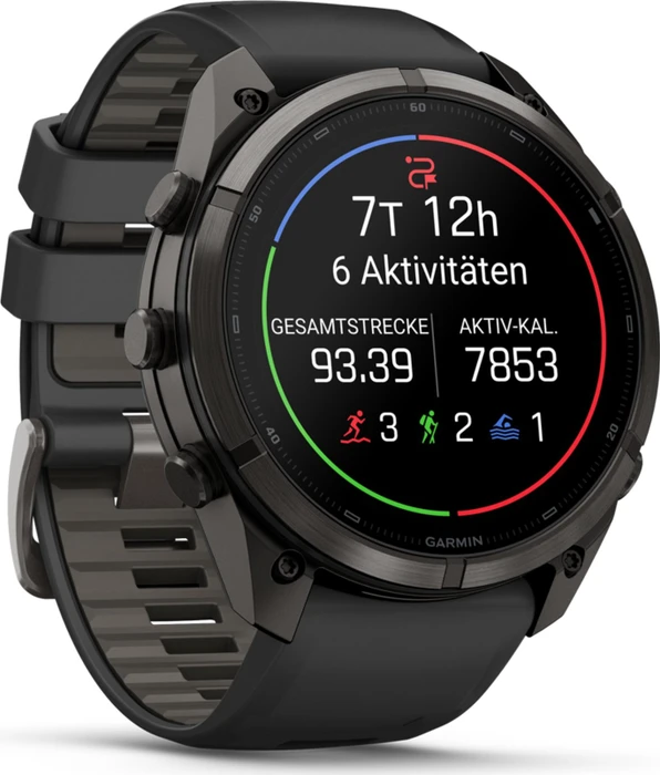 Garmin Fenix 9 Pro inReach 51mm carbon grey dlc titanium/black-pebble grey