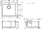 Hansgrohe S71 S711-F450 450 Einbau Becken mittig edelstahl Vorschaubild